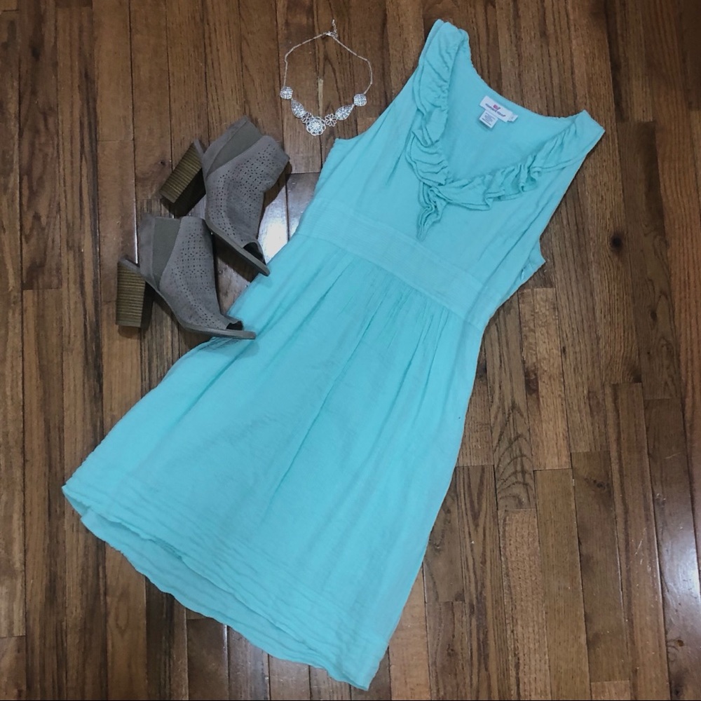 💕HP💕Teal Vineyard Vines Dress